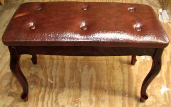 Polished Mahogany Curved Legs